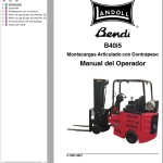 Landoll Bendi B40i5 Operators Manual F-1051-0521
