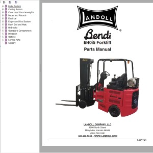Landoll Bendi B40i5 Parts Manual F-807-1121