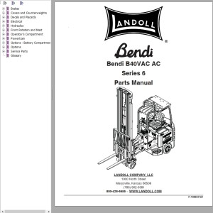 Landoll Bendi B40VAC AC Series 6 Parts Manual F-1088-012