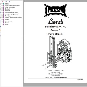 Landoll Bendi B40VAC AC Series 6 Parts Manual