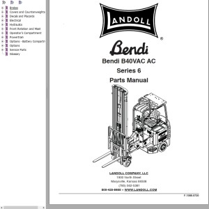 Landoll Bendi B40VAC AC Series 6 Parts Manual F-1088-0720