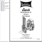 Landoll Bendi B40VAC AC Series 6 Parts Manual F-1088-0921