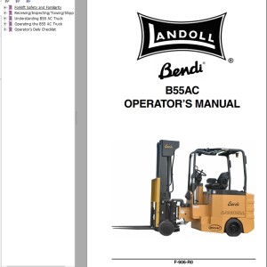 Landoll Bendi B55 AC Operators Manual F-906-R0