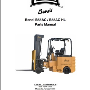 Landoll Bendi B55AC B55AC HL Parts Manual F-956-0418