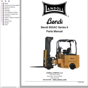 Landoll Bendi B55AC Series 6 Parts Manual F-1086-1222