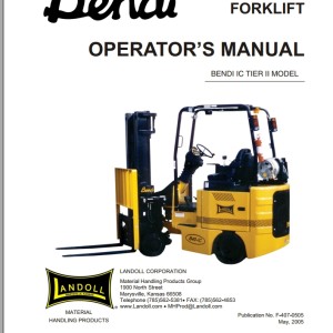 Landoll Bendi IC Tier II Operators Manual F-407-0505