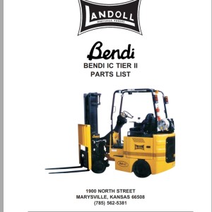 Landoll Bendi IC Tier II Parts List F-404-0307