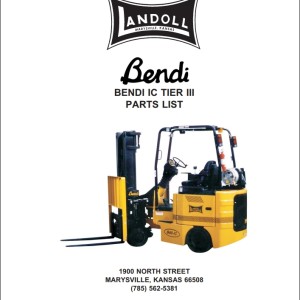 Landoll Bendi B40i3 Parts Manual