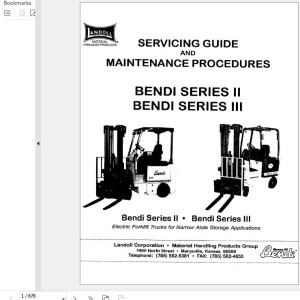 Landoll bendi Series II-III Service Manual 669929-Rev-2