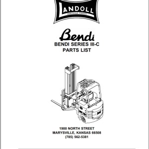 Landoll Bendi Series III-C Parts List F-301-0703
