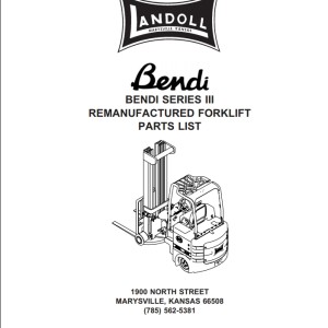 Landoll Bendi Series III Parts List F-530-0209