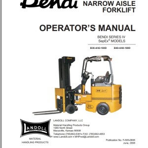 Landoll Bendi Series IV Operators Manual F-505-0608