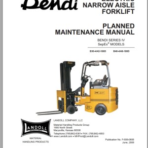 Landoll Bendi Series IV SE Planned Maintenance Manual F-506-0608