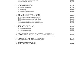 Landoll Bendi Series IV Service Manual