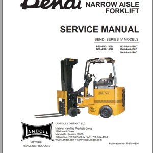 Landoll Bendi Series IV Service Manual F-378-0804