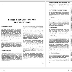 Landoll Dexel SL44-3 Operation And Maintenance Manual