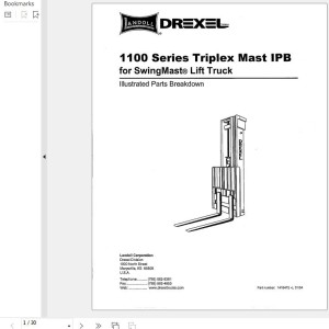 Landoll Drexel Mast Parts Manual