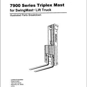 Landoll Drexel 7900 Series Triplex Mast Part List 1416947