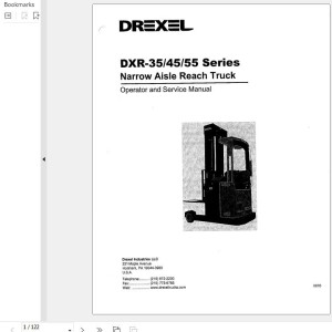 Landoll Drexel DXR35 45 55 Series Operator And Service Manual 9911200