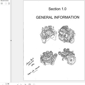 Landoll Drexel Engine 3.0L 0RH Service And Parts Manual 1421039