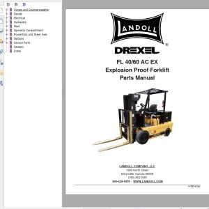 Landoll Drexel FL 40 AC 60 AC EX Parts Manual F-747-0121