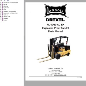 Landoll Drexel FL 40 AC 60 AC EX Parts Manual F-747-0420
