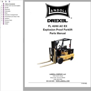 Landoll Drexel FL 40 AC 60 AC EX Parts Manual F-747-0422