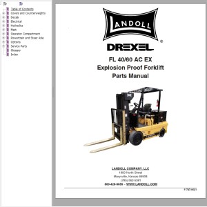 Landoll Drexel FL 40 AC 60 AC EX Parts Manual F-747-0621