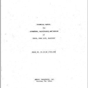 Landoll Drexel FL 40 EX Technical Manual 19044