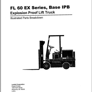 Landoll Drexel FL 60 EX Series Base IPB Parts Manual 18100-30