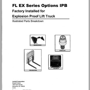 Landoll Drexel FL EX Series Options IPB Parts List 1418583