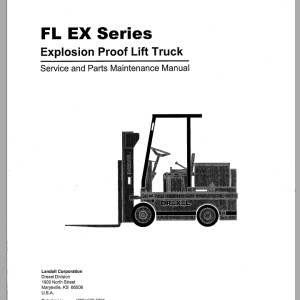 Landoll Drexel FL EX Series Parts Manual 1420660