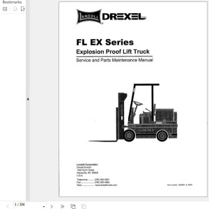 Landoll Drexel FL EX Series Service And Parts Maintenance Manual 420660