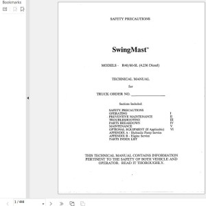 Landoll Drexel R40 60 SL Technical Manual 36000-06-11