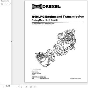 Landoll Drexel R40 Series Parts Manual