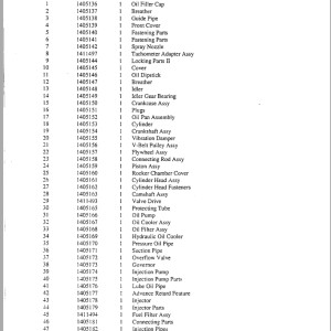 Landoll Drexel R60 CBD Engine Parts 1408100