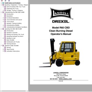 Landoll Drexel R60 CBD Operator's Manual