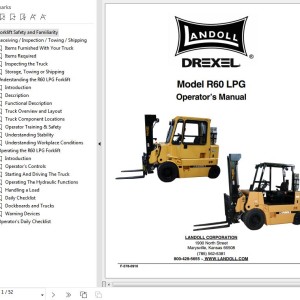 Landoll Drexel R60 LPG Operator's Manual F-578-0910