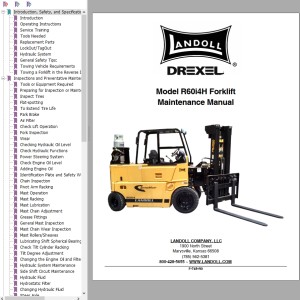 Landoll Drexel R60i4H Maintenance Manual F-745-R0