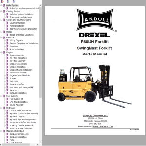 Landoll Drexel R60i4H Part Manual F-744-1019