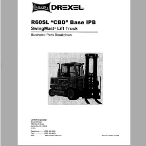 Landoll Drexel R60SL CBD Base IPB Part Manual 1416841