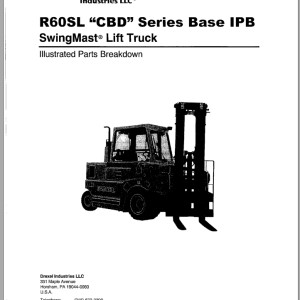 Landoll Drexel R60SL CBD Series Base IPB Parts Manual 1409265