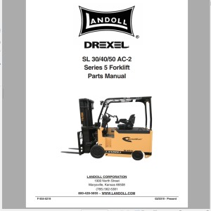 Landoll Drexel SL 30 40 50 AC-2 Series 5 Part Manual F-934-0219