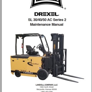 Landoll Drexel SL 30 40 50 AC Series 2 Maintenance Manual F-936-1019