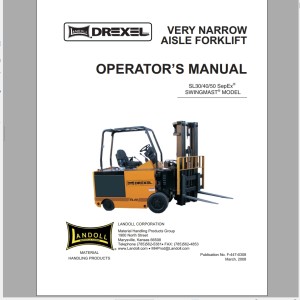 Landoll Drexel SL 30 40 50 SE Swingmast Part Manual F-447-0308