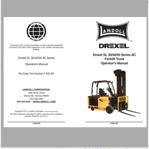 Landoll Drexel SL 30 40 50 Series AC Operator's Manual F-625-R2