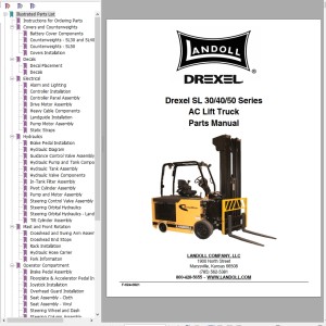 Landoll Drexel SL 30 40 50 Series AC Part Manual F-624-0821