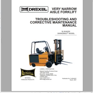 Landoll Drexel SL 30 40 50 Swingmast Troubleshooting And Corrective Maintenance Manual F-450-0307