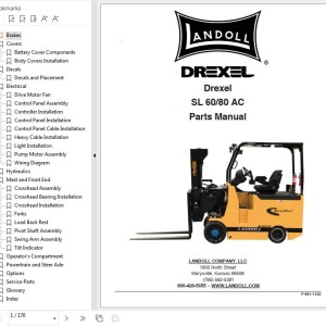 Landoll Drexel SL 60 80 AC Parts Manual F-991-1120