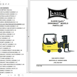 Landoll Drexel SL 60 80 SepEx Swingmast Parts Manual